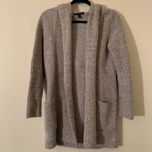 Banana Republic Hooded Long Grey Sweater